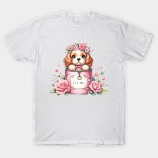 Valentine Cocker Spaniel Dog For You T-Shirt